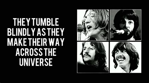 The Beatles Across The Universe Lyrics YouTube