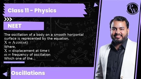 The Oscillation Of A Body On A Smooth Horizontal Surface Is Represented