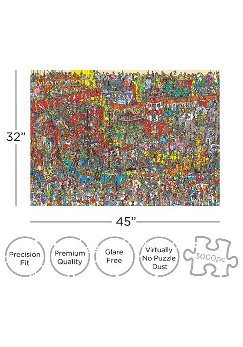 3000 Piece Jigsaw Puzzle Where’s Waldo | Where's Waldo Gifts - $29.99