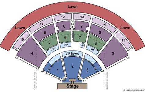 PNC Music Pavilion Seating Chart | PNC Music Pavilion