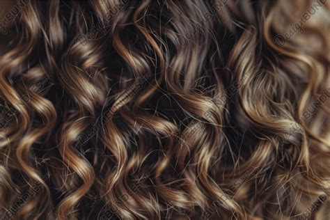 Lush Wavy Hair Texture Closeup