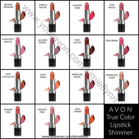 Avon True Color 40 Shades of Lipstick 25 Satin & 15 Shimmer #avon # ...