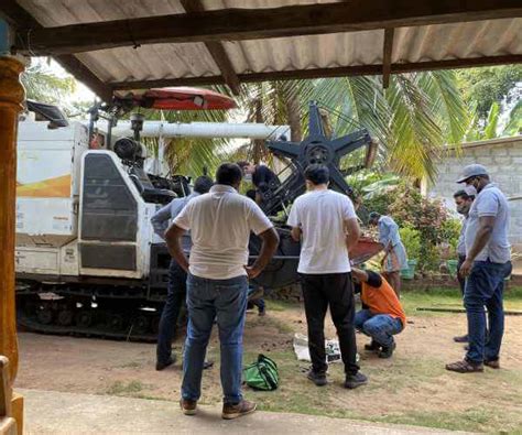 March 2021 Wubota Combine Harvester Maintenance In Sri Lanka