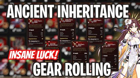 Enhancing Ancient Inheritance Gear Epic Seven Youtube