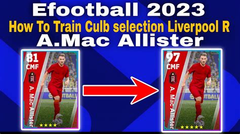 A Mac Allister Max Training Tutorial In Efootball Mobile A Mac