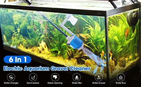 Aspirateur Aquarium Electrique 6 En 1 Aquarium Changeur D Eau