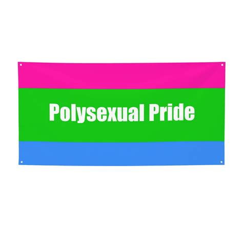 Polysexual Pride Flag Banner Backdrop Flag Tapestry Party Photography Background Wall Decor