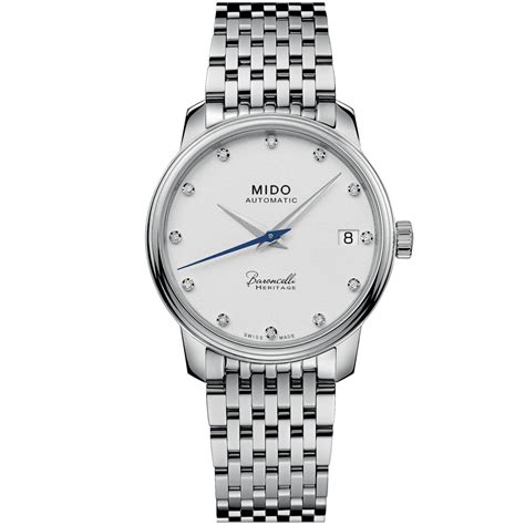 Relógio Mido Baroncelli Heritage Lady Automático Prata M027 207 11 016 00