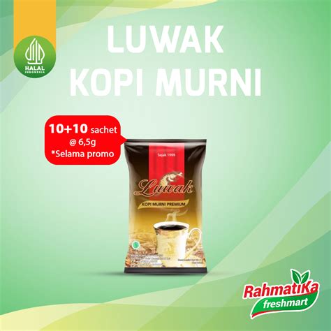 Jual Luwak Kopi Murni Premium 6 5g 1 Renceng Shopee Indonesia