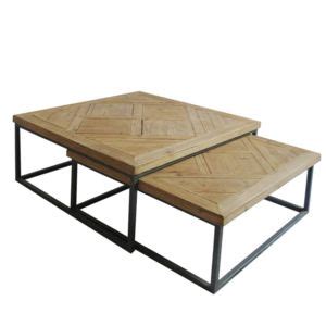 Grande Table Basse Bois Et Metal Boutique Gain De Place Fr