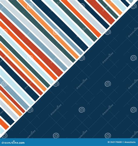 Simple Colorful Diagonal Lines Design Stock Illustration - Illustration of navy, colorful: 263170608