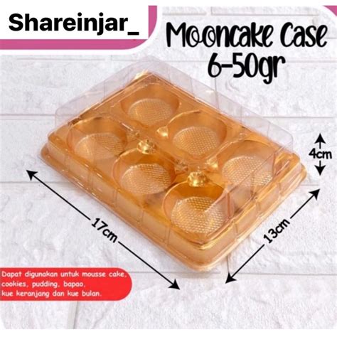 Jual Mooncake Case Tray Mika Tutup Alas Sekat Lubang Packaging