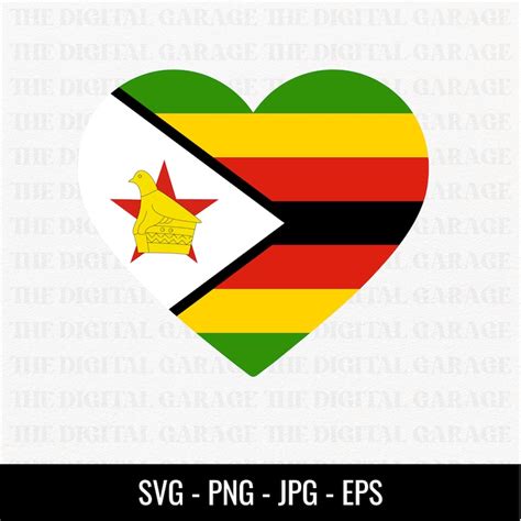 Zimbabwe Flag SVG PNG, Love Zimbabwe, Zimbabwe Svg, Zimbabwe Clipart ...