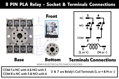 Wiring Diagram for 8-PIN Relay Circuit