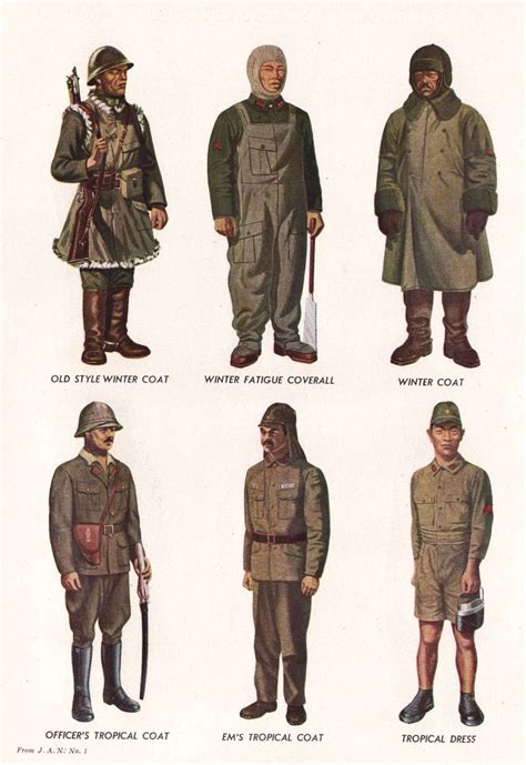 imperial japanese army uniforms ww mdnt