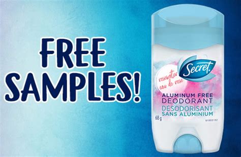 FREE Secret Aluminum Free Deodorant Samples — Deals from SaveaLoonie!