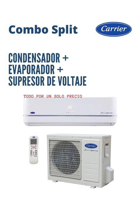 Combo Split Carrier 36000 BTU Inverter Frio Panama