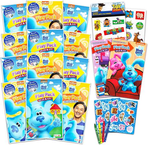 Amazon.com: Blues Clues Party Favors Packs ~ Bundle Includes 12 Sets ...