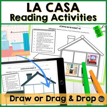 Spanish House Or La Casa Vocabulary Reading Worksheet By The Spanish Brew