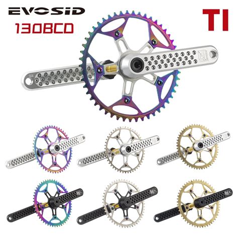 Evosid Road Folding Bicycle Crankset Titanium Chainring T T T Gxp