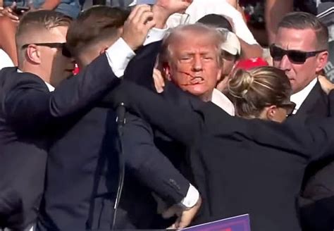 EN FOTOS El Rostro Ensangrentado De Trump Tras Sufrir Atentado En