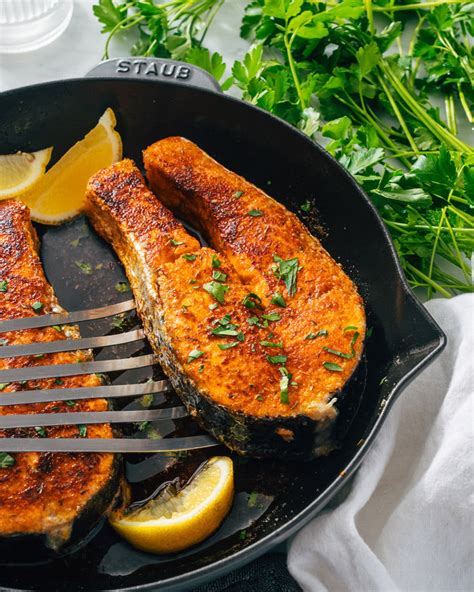 Easy Salmon Steak A Couple Cooks