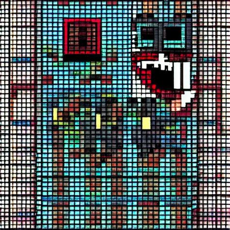 Horror Lift Pixel Art With Hdd Image Lauretta Jones Stable Diffusion