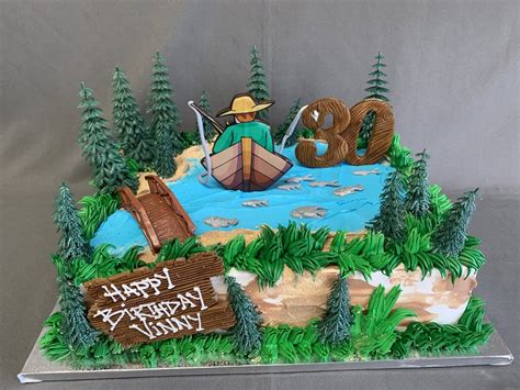 Fisherman Birthday Cake Skazka Cakes