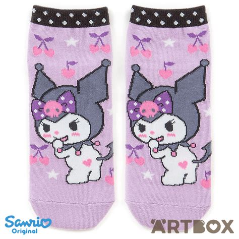 Buy Sanrio Original Kuromi Purple Cherry And Star Ankle Socks At Artbox