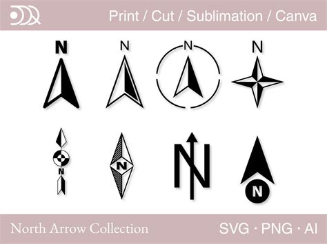 North Arrow Svg, Navigation Svg, Compass Svg, North Png, North Ai ...