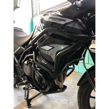 5097605 00 01 Tankguard Solid ブラック for Triumph Tiger 900 Rally GT