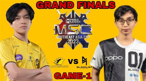 Onic Vs Blacklist International Msc Grand Finals Game Youtube