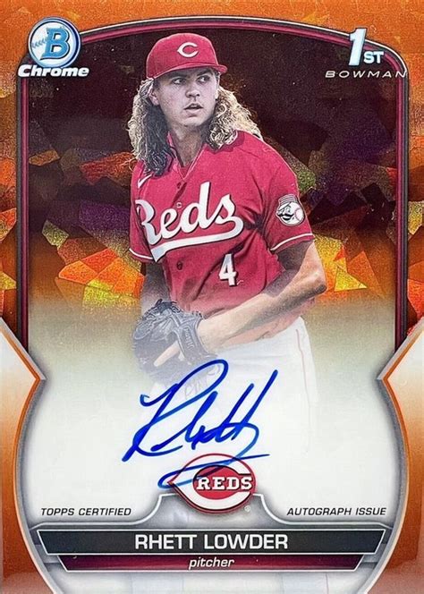 Rhett Lowder Bowman Draft Sapphire Edition Cda Rlo Chrome