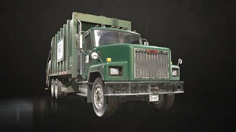 3D model Classic Garbage Truck VR / AR / low-poly | CGTrader