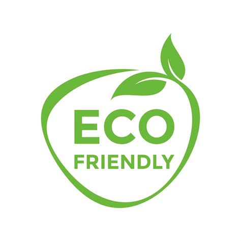 Eco amigável design de logotipo de selo de rótulo de produto natural