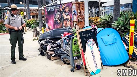 Venice Beach Weekly Homeless Encampment Cleanup Shacked