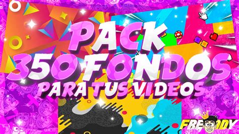 PACK De Fondos Para MINIATURAS Banners Y Logo Para Tus Videos De