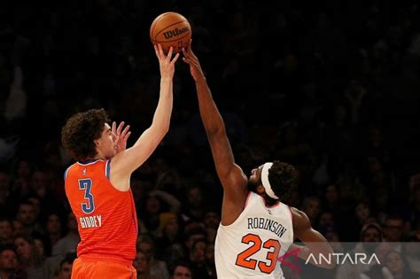 Josh Giddey Kemas Triganda Thunder Atasi Knicks Lewat Overtime