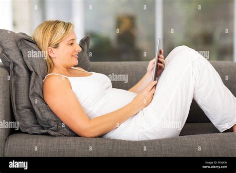 Blonde Pregnant Woman Hi Res Stock Photography And Images Alamy