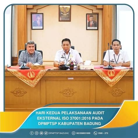 Dpmptsp Berita Hari Kedua Pelaksanaan Audit Eksternal Iso