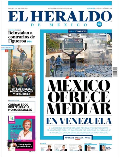 Periódico El Heraldo De México México Periódicos De México Toda La