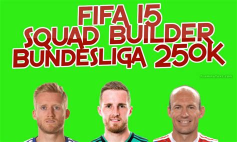 FIFA 15 Squad Builder Bundesliga 250K Ft TOTS Fahrmann IF Schurrle