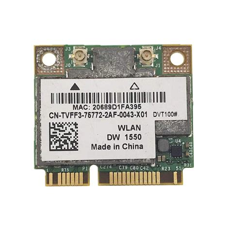 Card wifi cho laptop Broadcom BCM94352HMB băng tần kép DW1550