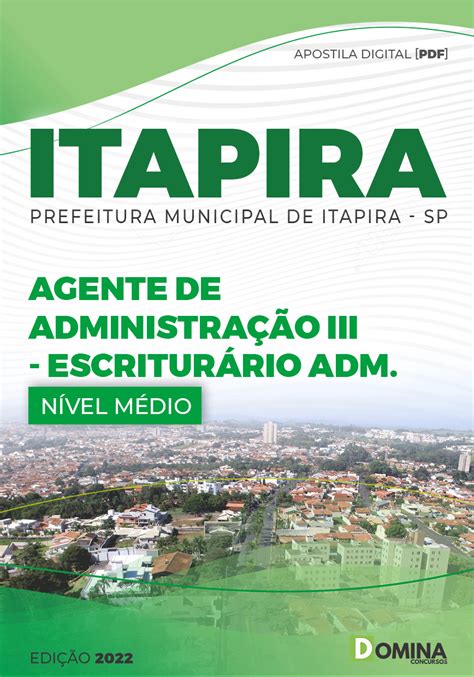 Apostila Concurso Pref Itapira Sp Escritur Rio Administrativo