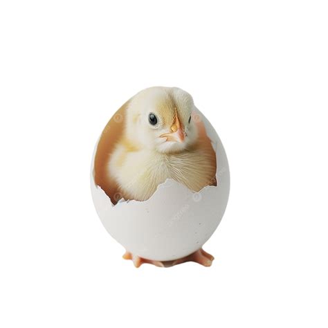 Chick In Broken White Egg Chick Egg Broken Png Transparent Image And