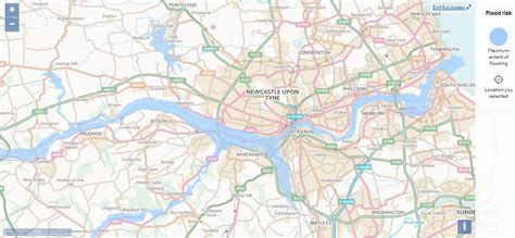 Flood Newcastle Maximum Extent Flood Risk Map Flood Risk Flood