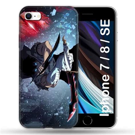 Coque Pour Iphone 7 8 Se 2020 2022 Manga Solo Leveling Sung Epee