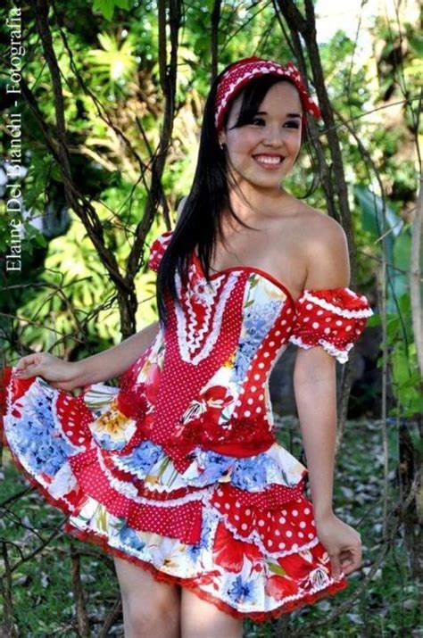 VESTIDOS PARA FESTA JUNINA Modelos Curtos E Maga Caipira