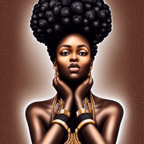 96k Absolutely Stunning Melanin Dark Skinned Woman · Creative Fabrica