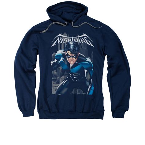 Nightwing Dc Comics Hoodie Sweatshirt A Legacy Navy Blue Adult Hoody